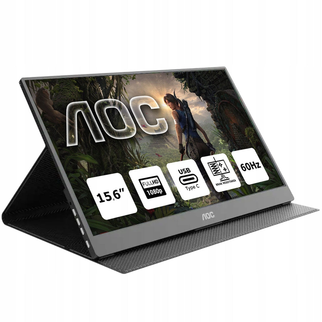 Portable Gaming Monitor AOC 15,6" 1920*1080P IPS HDR 100%sRGB USB-C