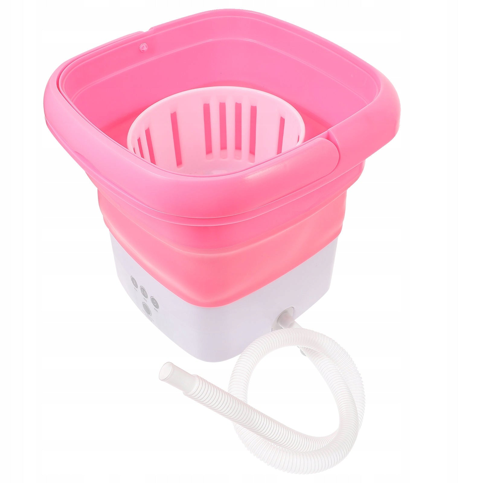 Portable HANDHELD HIKING WASHING MACHINE FOR CLOTHES IDEAL FOR TRAVEL Foldable Dominant color pink