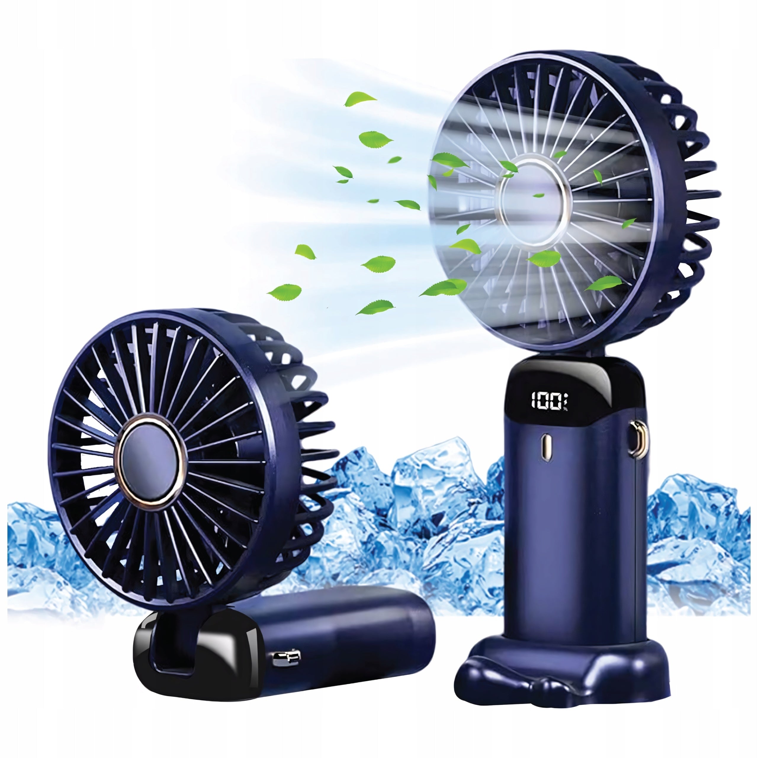 Portable Handheld Fan Mini USB Foldable Desk Fan 5000mAh Packaging status original