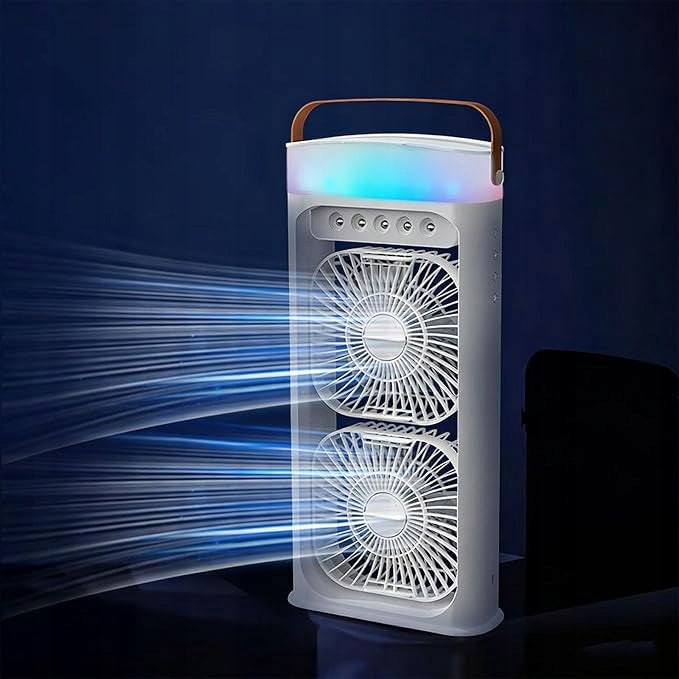 Portable Head Mists Fan with 500ML Water and Night Light for Home Outdoor Brand no brand