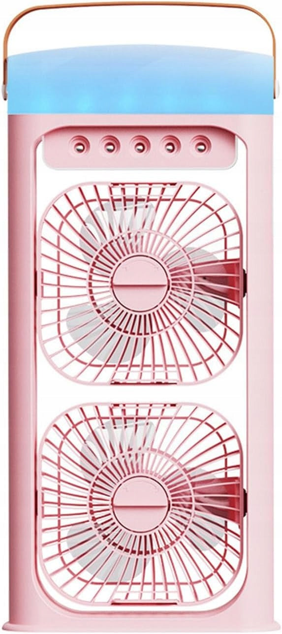 Portable Head Mists Fan with 500ML Water and Night Light for Home Outdoor Type air conditioner