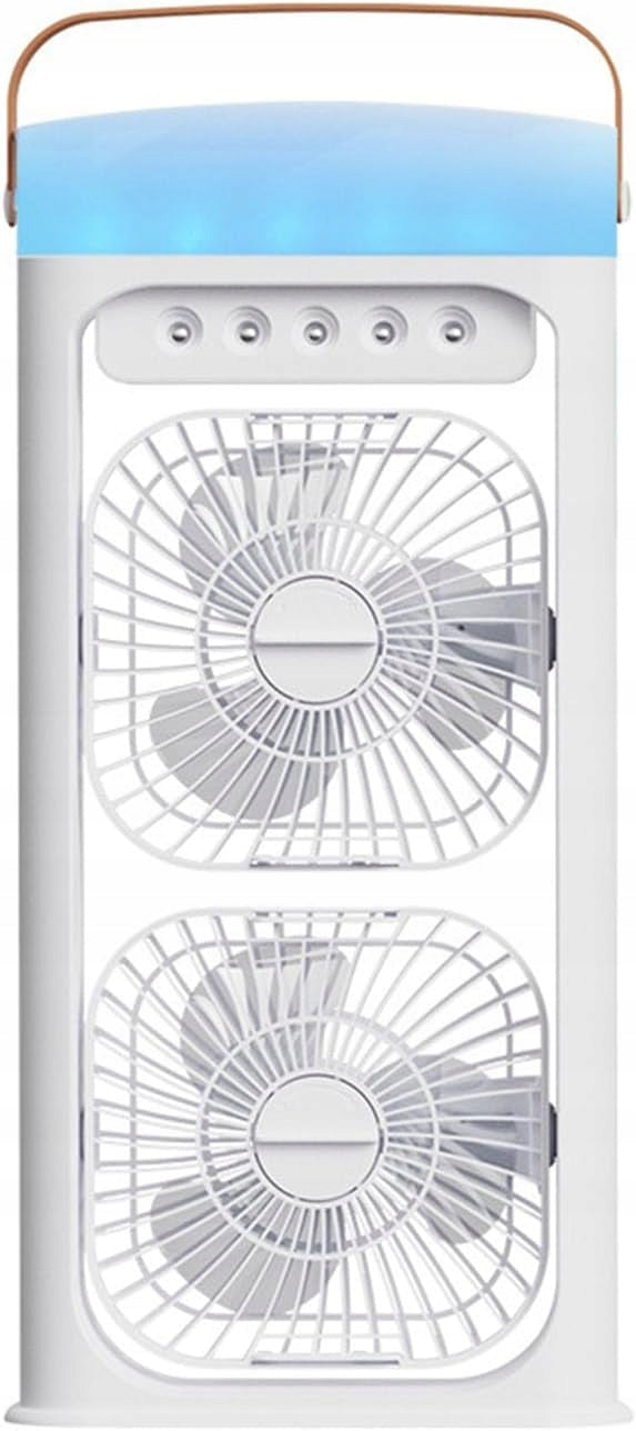 Portable Head Mists Fan with 500ML Water and Night Light for Home Outdoor