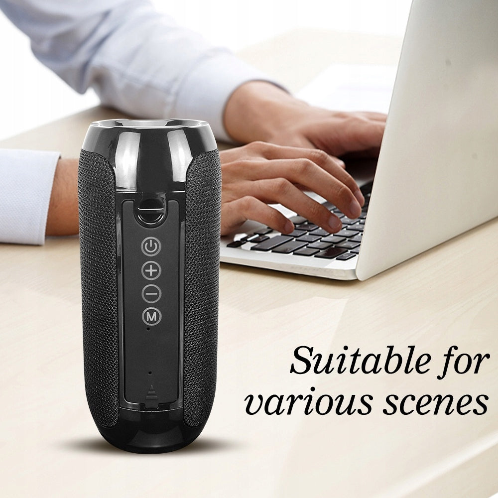 Portable Hifi Wireless Bluetooth Speakers Support FM Radio Aux, Red Batteries included yes