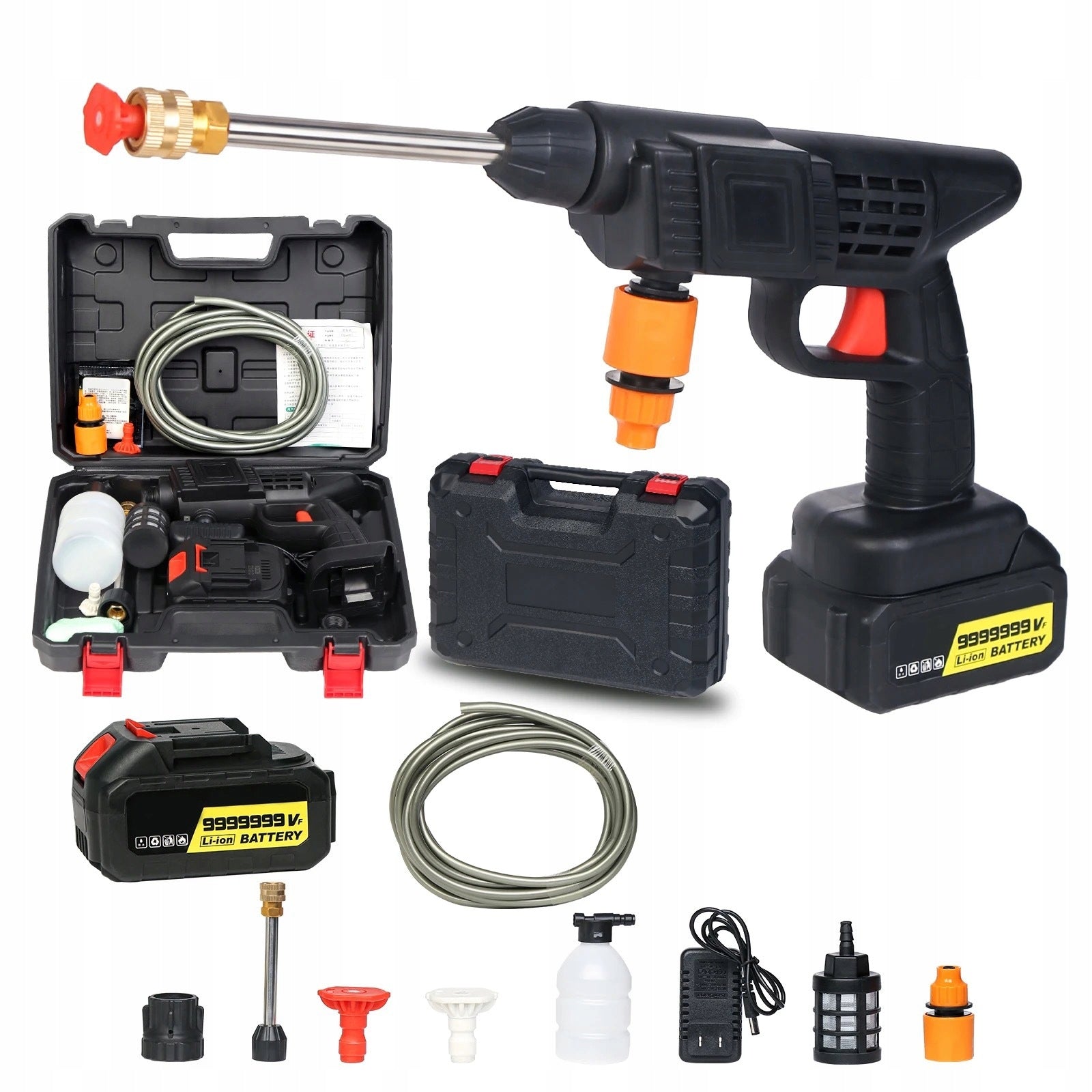 Portable High Pressure Cordless Pressure Washer FULL SET HIT