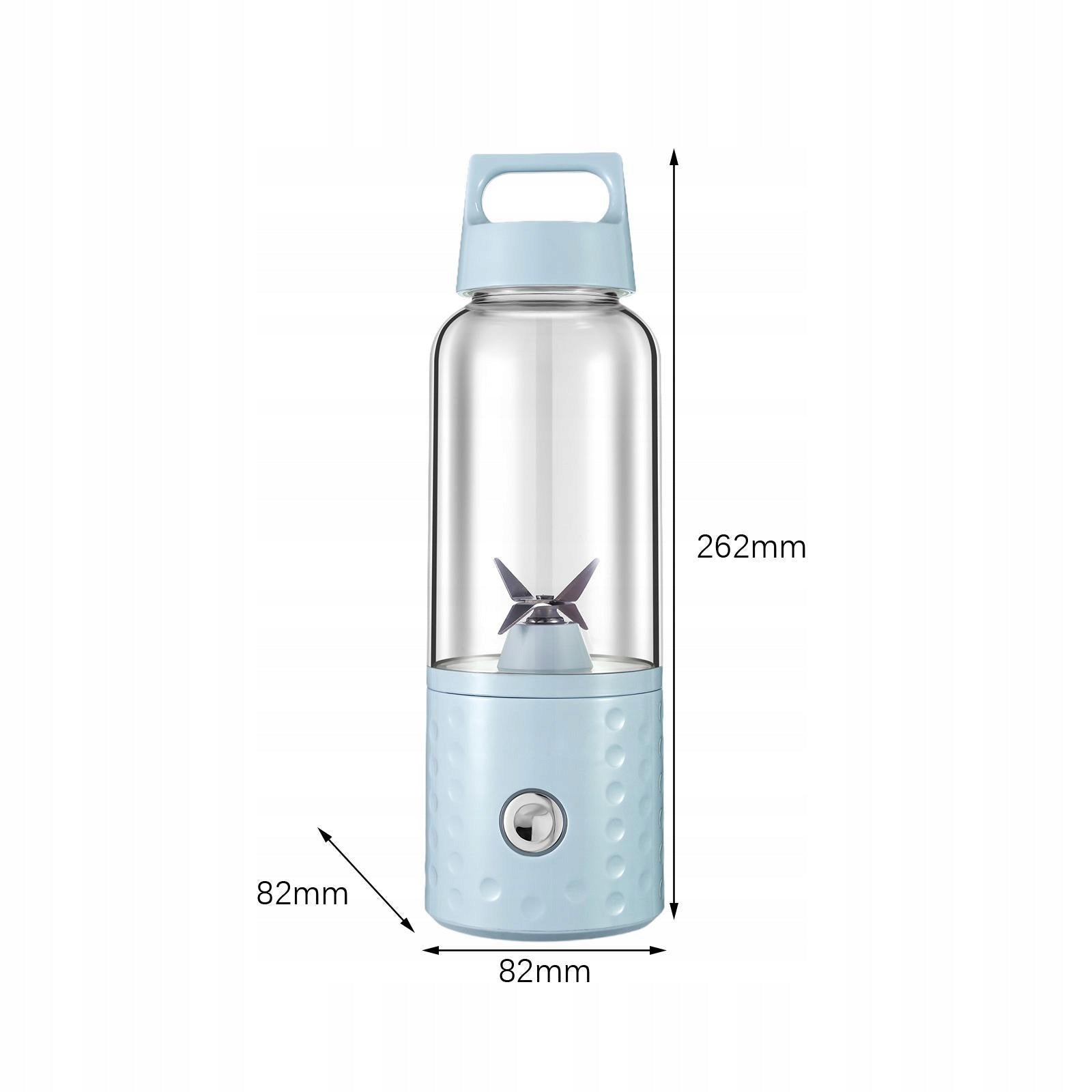 Portable Juicer Blender Sports Bottle Shakes Juicer Mixer Citrus Blue Packaging status original