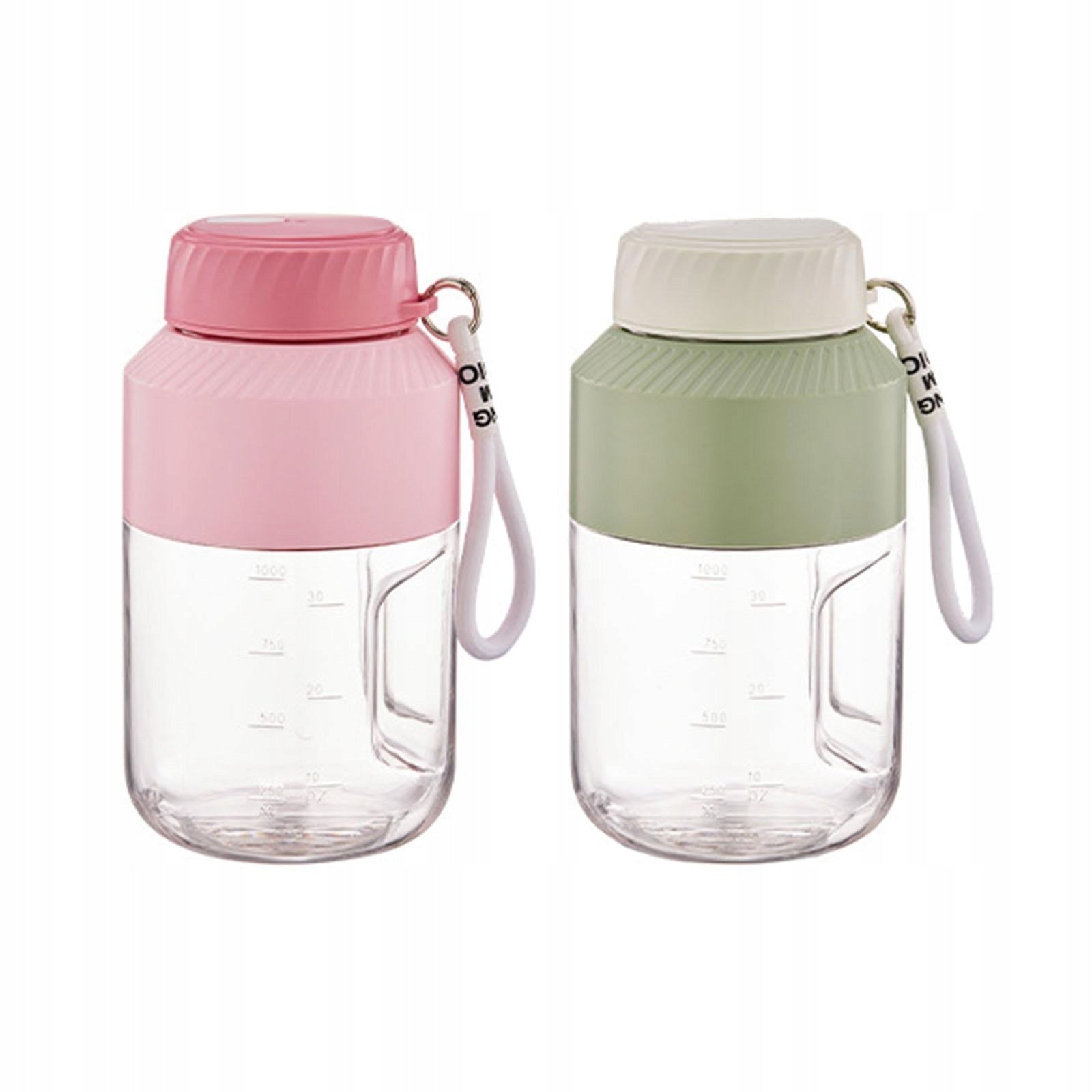 Portable Juicer Blender with and Strap Sports Bottle Green Double Lid Packaging status original