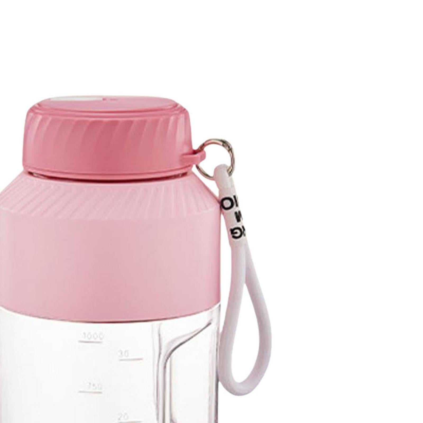 Portable Juicer Blender with and Strap Sports Bottle Pink Single Lid Brand no brand