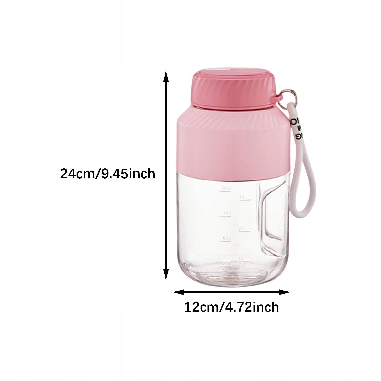 Portable Juicer Blender with and Strap Sports Bottle Pink Single Lid Packaging status original