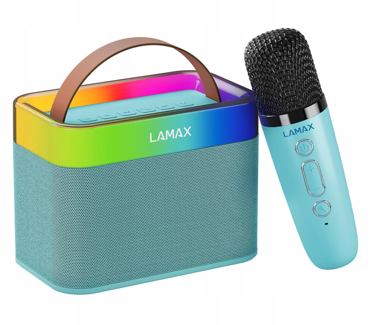 Portable Kids Karaoke Speaker with LED Microphone Voice Changer