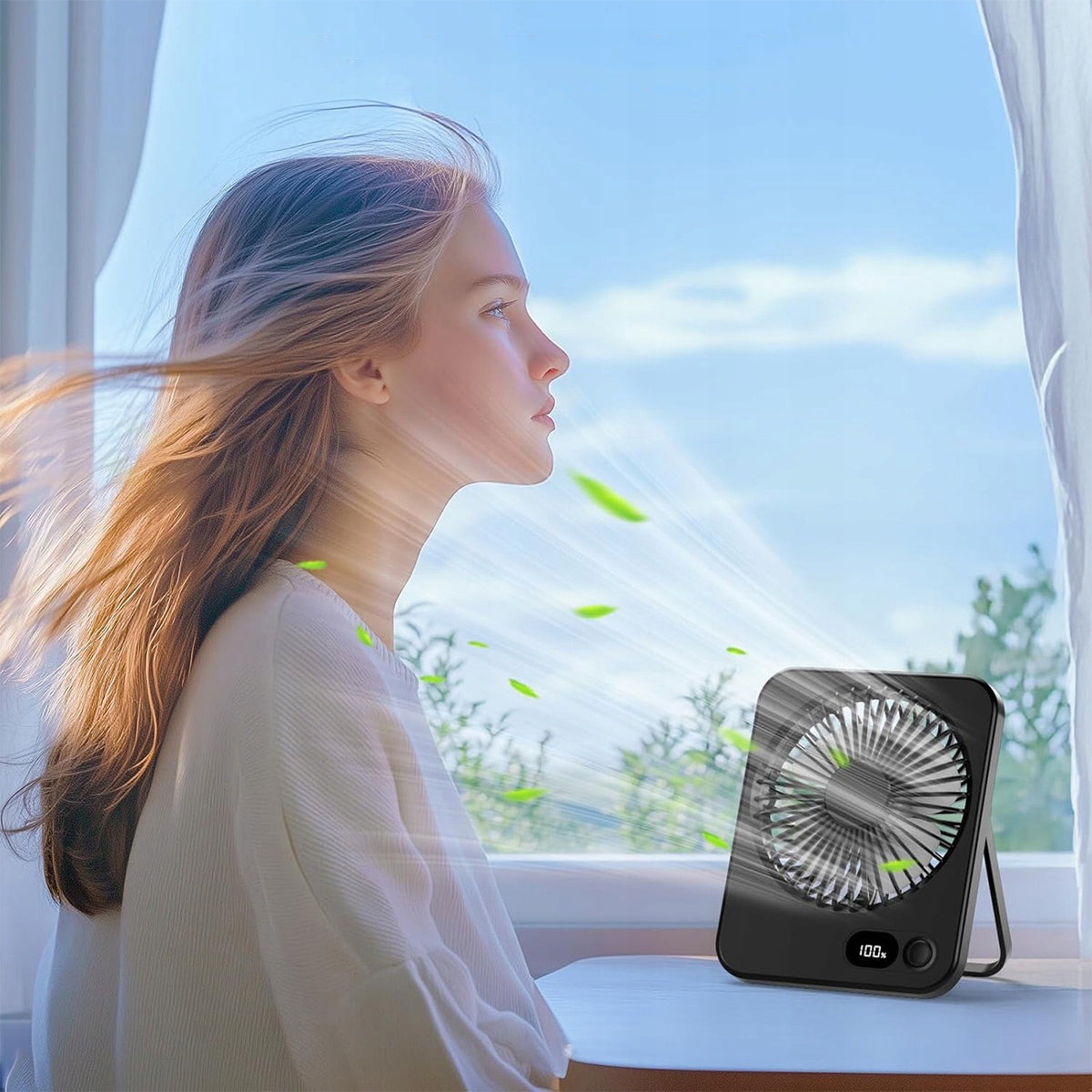 Portable MINI DESK FAN SMALL DESK FAN USB 2000mAh Brand no brand