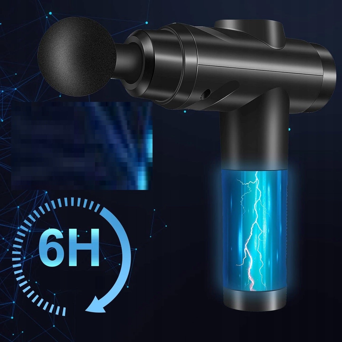 Portable Massage Gun Relaxation Massager 10 Tips 30 Modes Manufacturer code 5906871071642