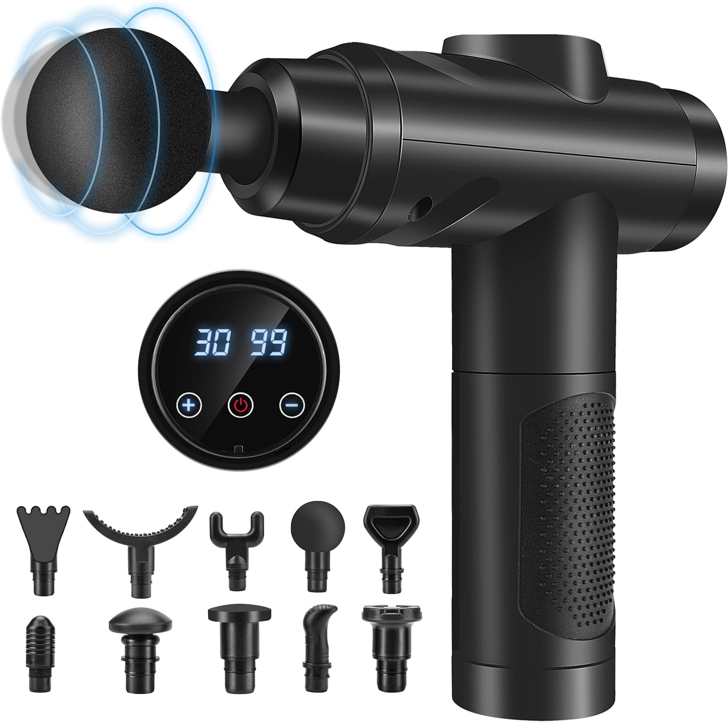 Portable Massage Gun Relaxation Massager 10 Tips 30 Modes