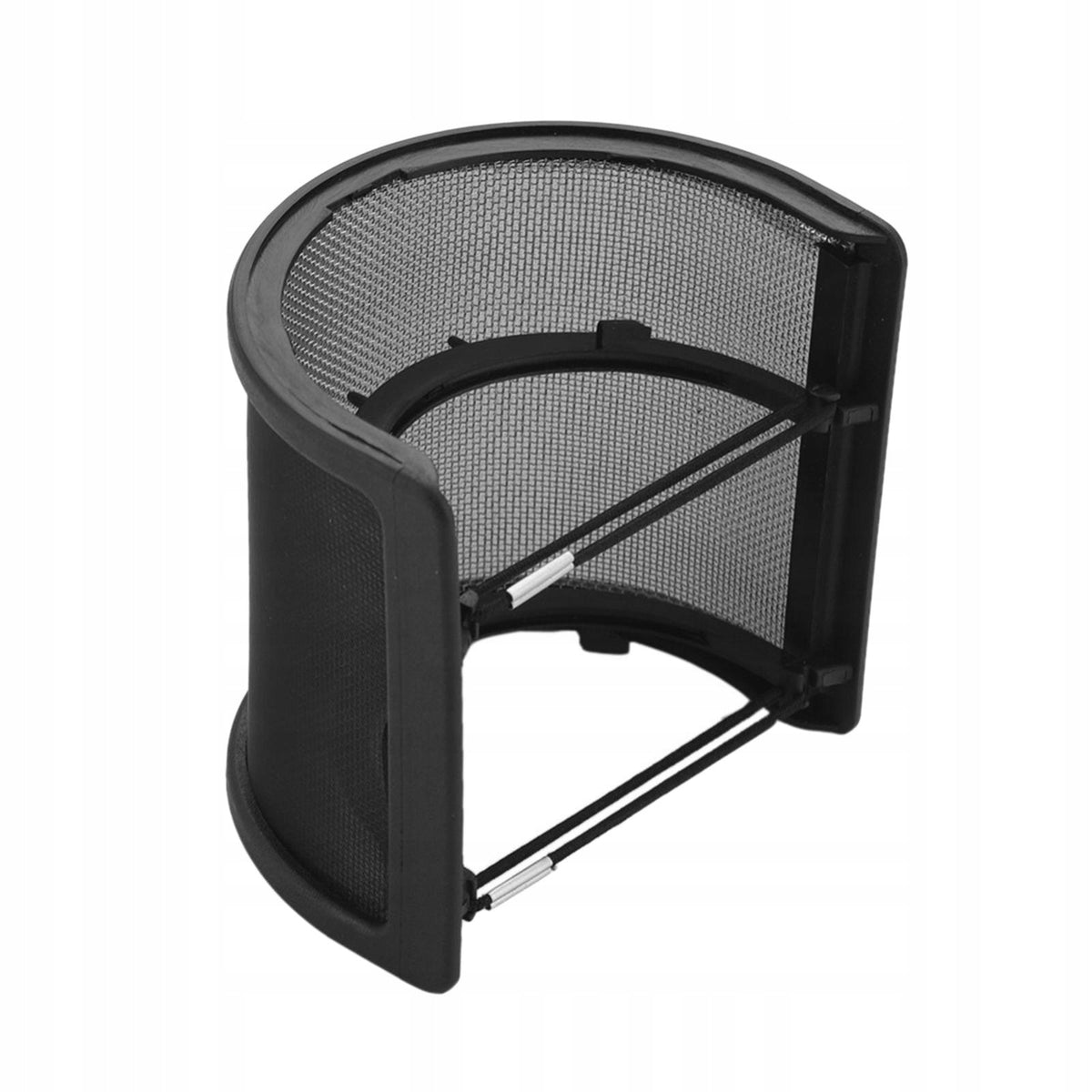 Portable Microphone Pop Shield Windscreen, U Shape, Black without Cotton Packaging status original