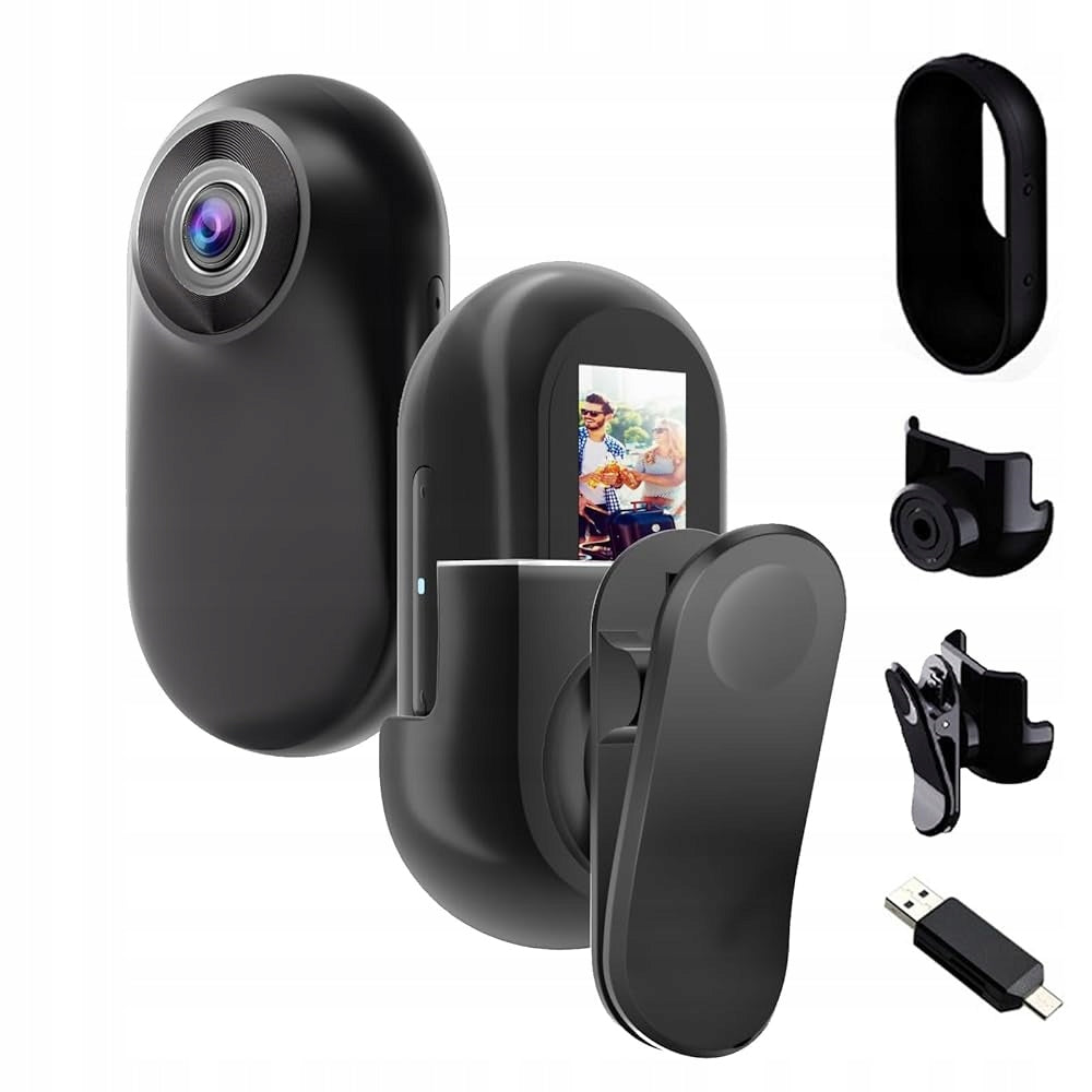 Portable Mini Action Camera, 1080P Magnetic Thumb Sports Camera