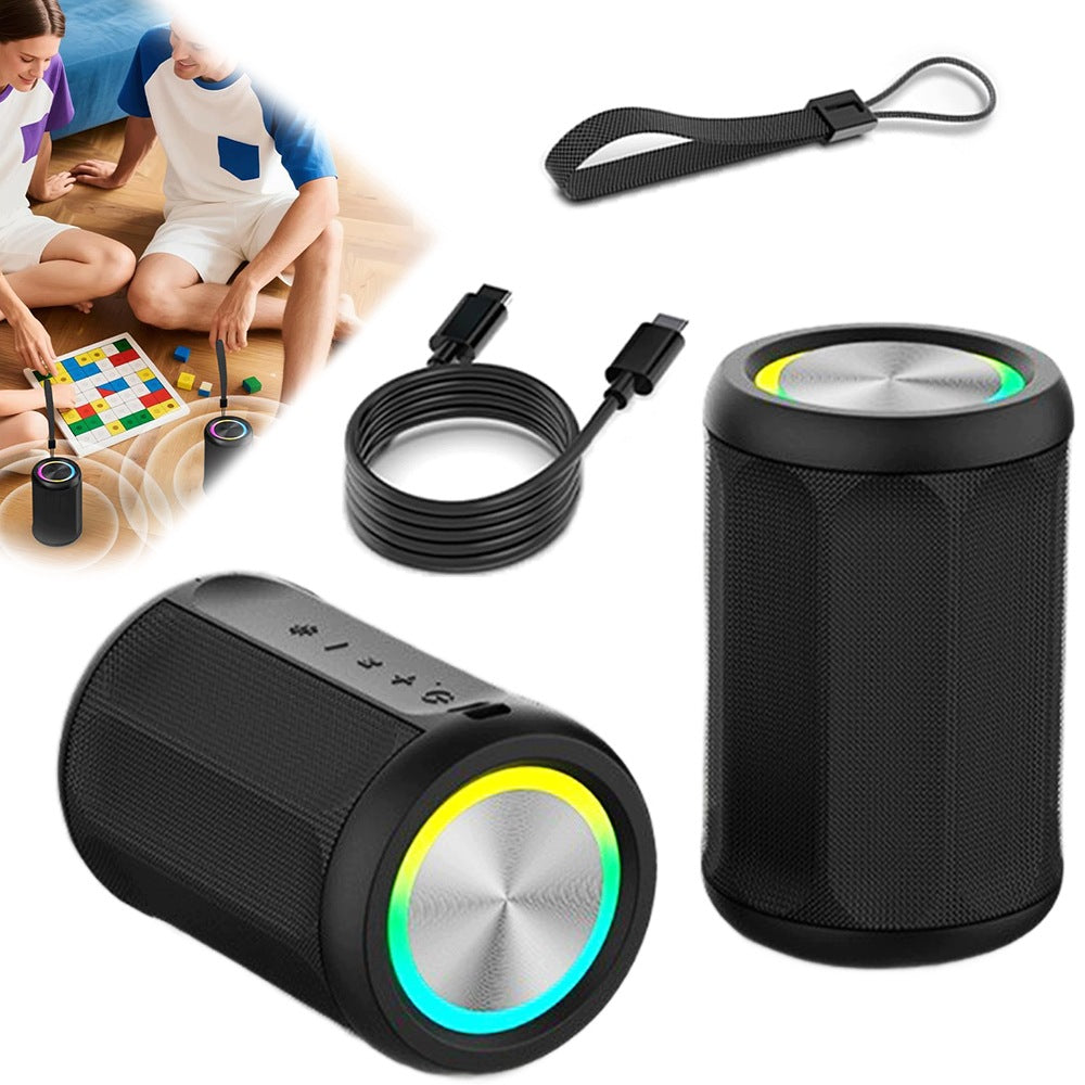 Portable Mini Bluetooth Speaker 5.3 RGB LED TF MP3 SD Wireless IPX5