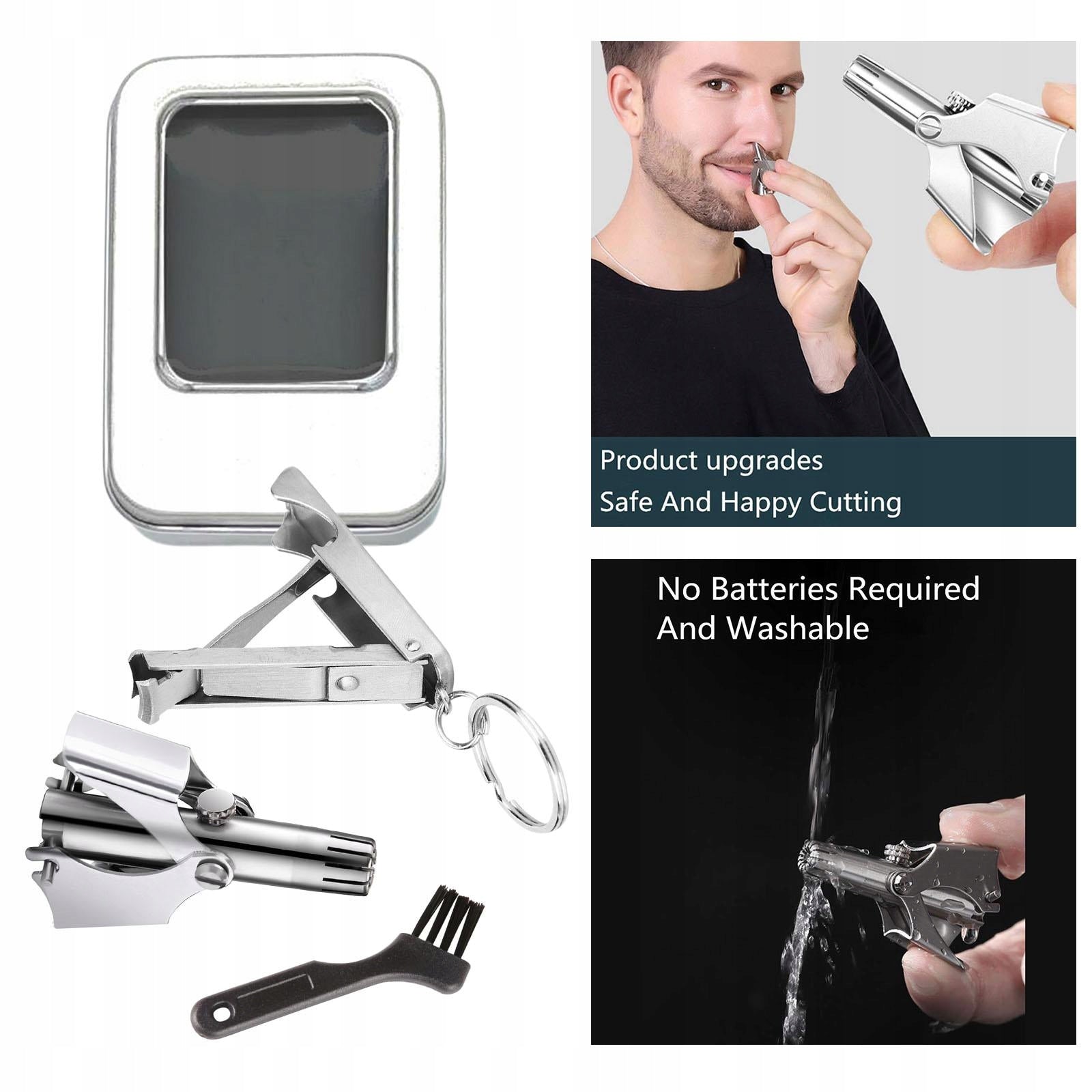 Portable Mini Manual Nose Ear Hair Trimmer Brand no brand