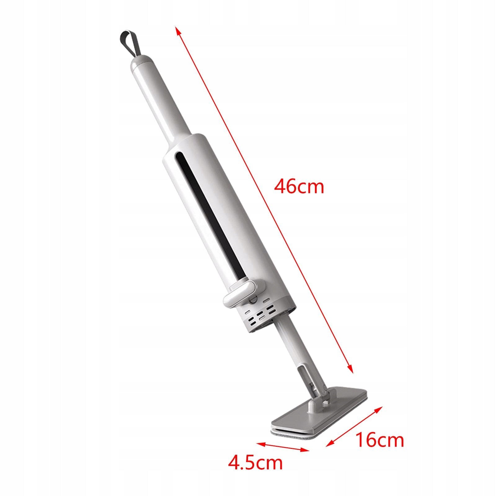 Portable Mini Mop Reusable Desk Cleaning Short Rotatable Hand Wash Gray Brand no brand