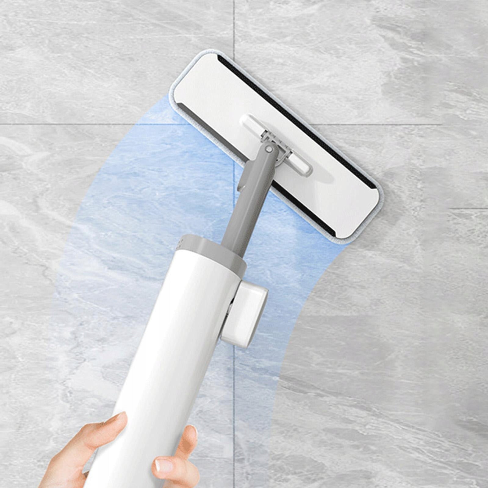 Portable Mini Mop Reusable Desk Cleaning Short Rotatable Hand Wash Gray Packaging status original