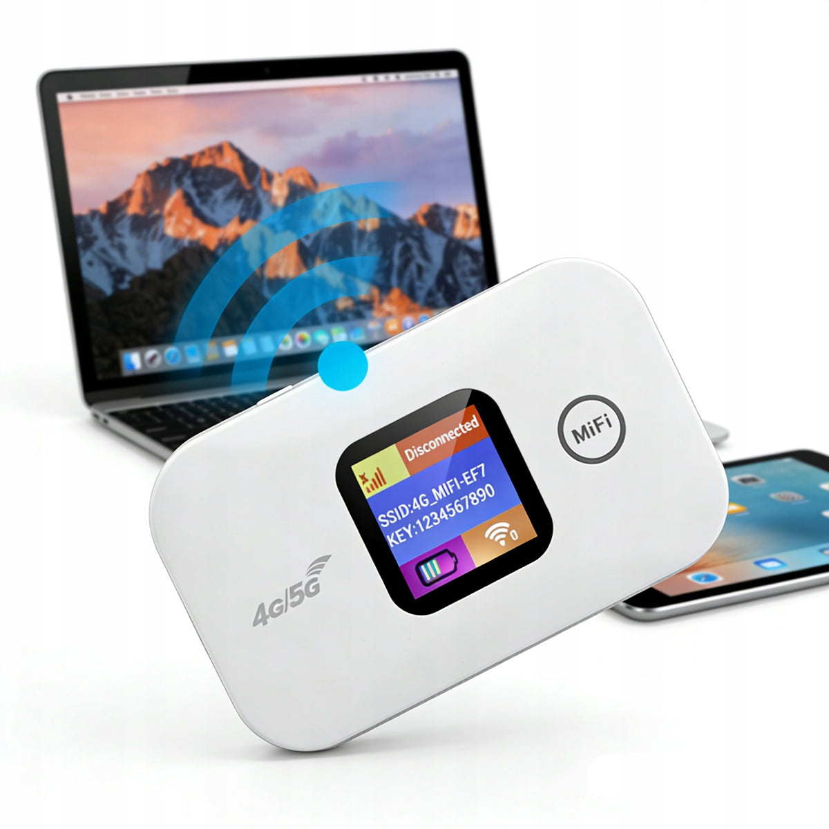 Portable Mobile WiFi Router 4G/5G LTE WiFi SIM Play For 10 USERS