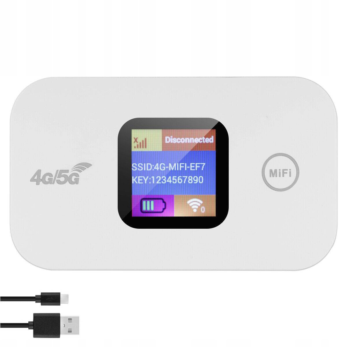 Portable Mobile WiFi Router 5G/4G LTE WiFi SIM Play 150MBPS