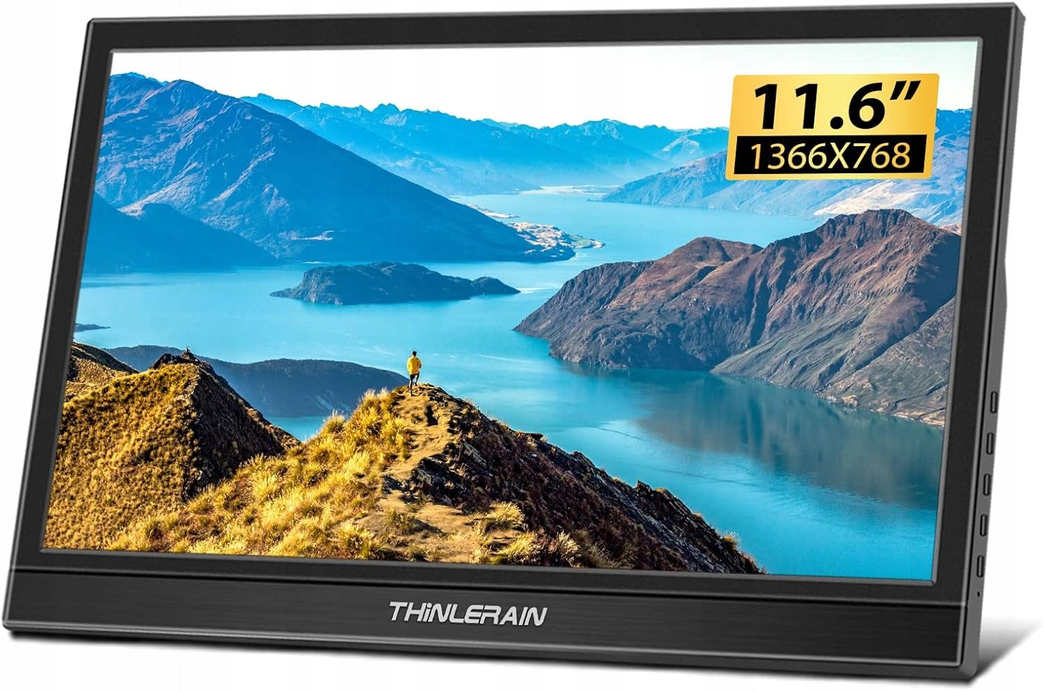 Portable Monitor 11,6" HDMI 1366x768 LED Speakers Raspberry Pi Laptop PC
