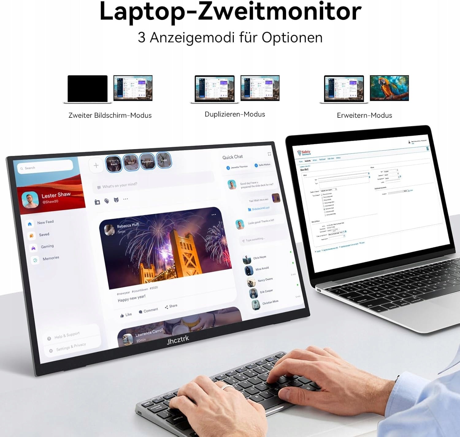 Portable Monitor 18,5 inch 120 Hz FHD 1080p HDMI USB-C sRGB HDR 8276 Manufacturer code 6918189128276