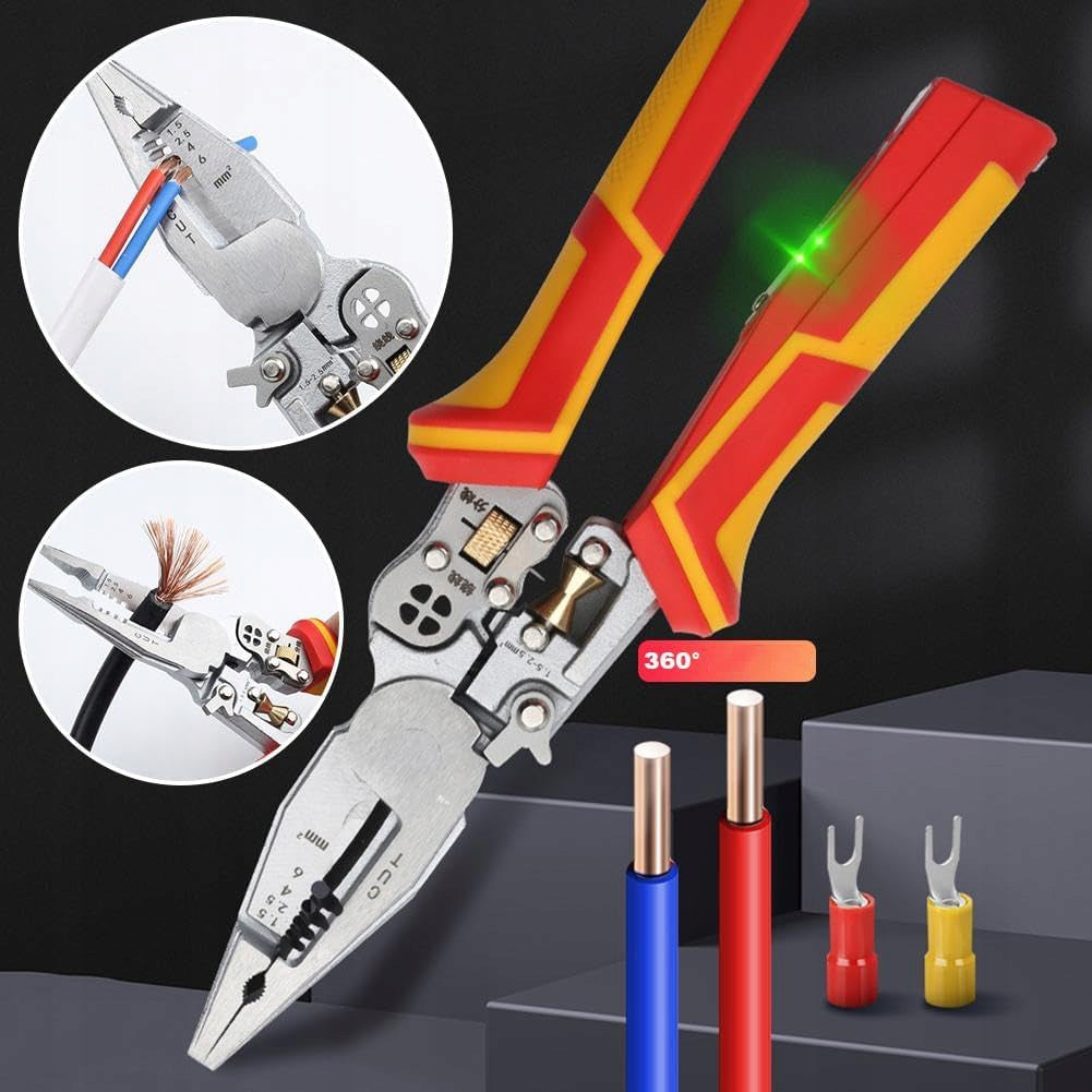 Portable Multifunctional Pliers for Pulling Insulation/Cutting/Clamping Brand no brand