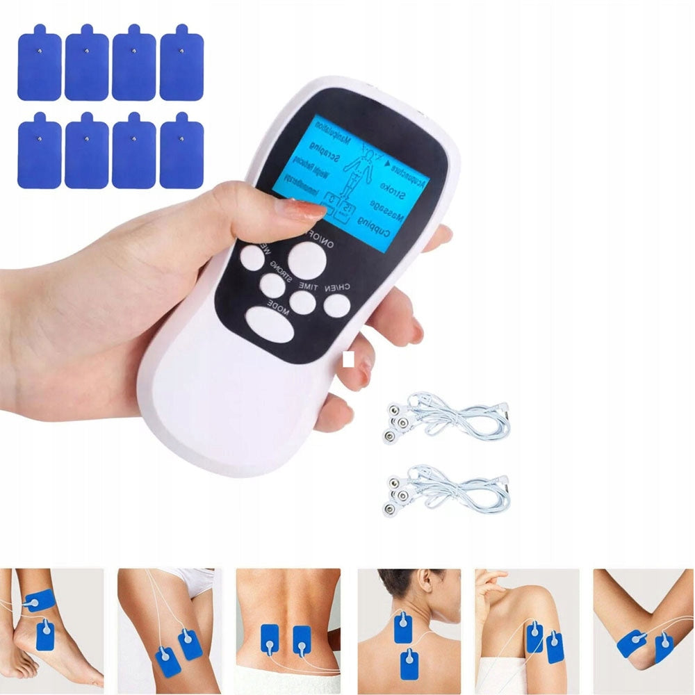 Portable Muscle Therapy Back Pain Electrostimulator Neck 8 Programs Medical device no