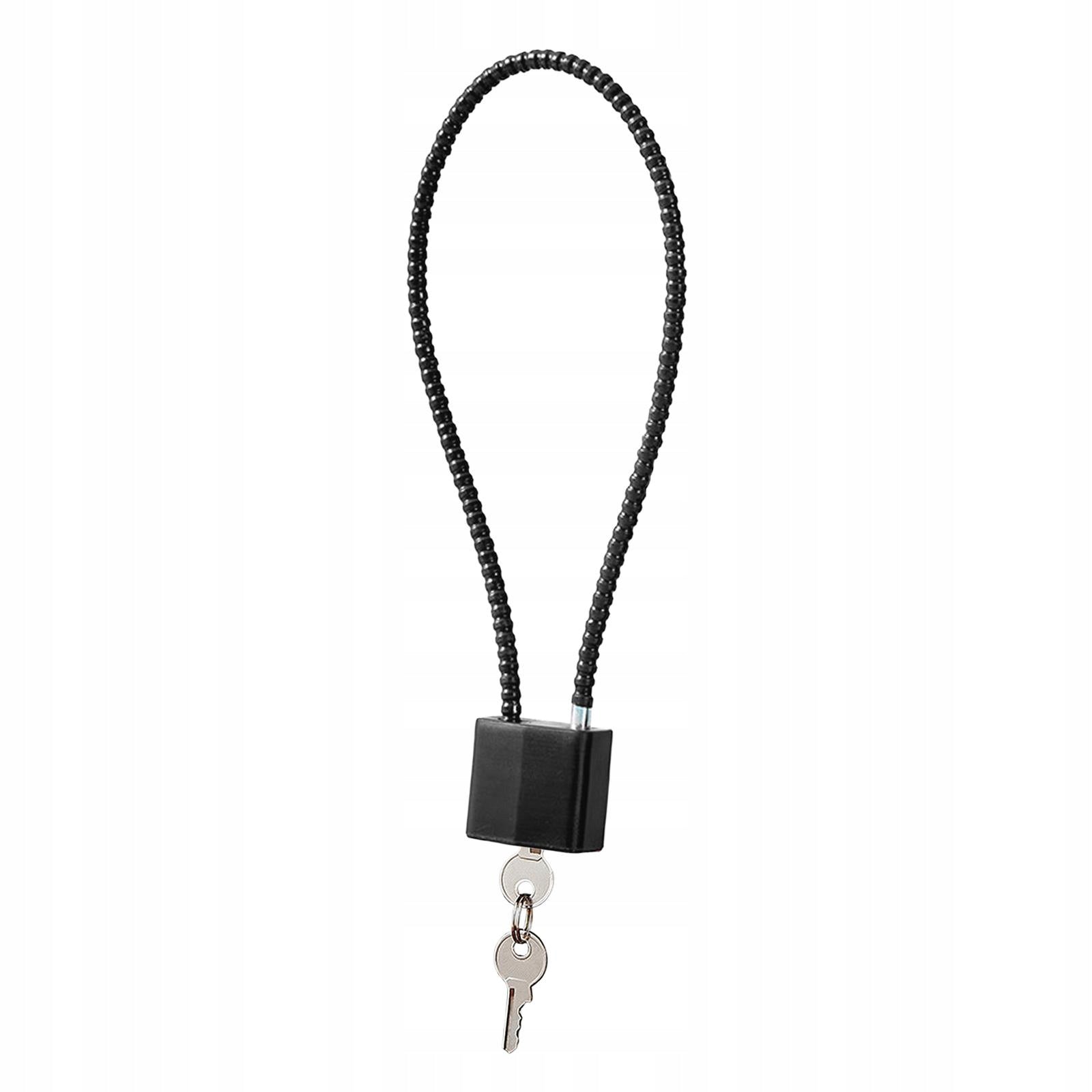 Portable Padlock Rustproof Waterproof Metal Lock Outdoor Indoor Black