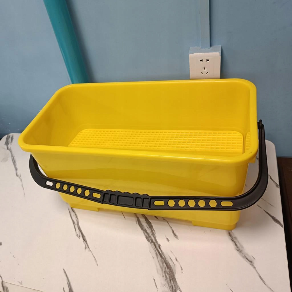 Portable Pail Comfortable Handle Easy to Carry 24L Professional Yellow Packaging status original