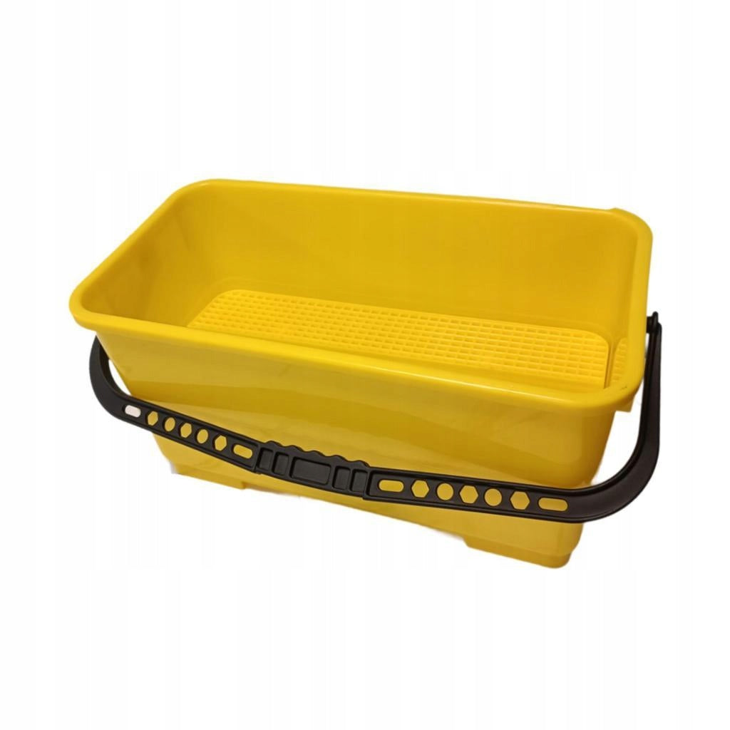 Portable Pail Comfortable Handle Easy to Carry 24L Professional Yellow