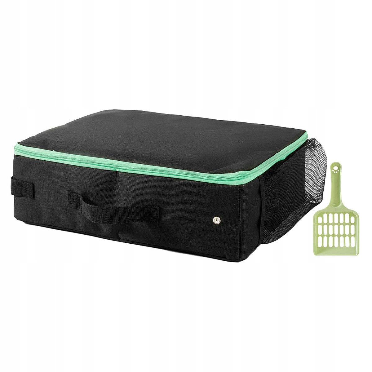 Portable Pet Litter Tray Convenient Cat Litter Basin Kitty Litter black