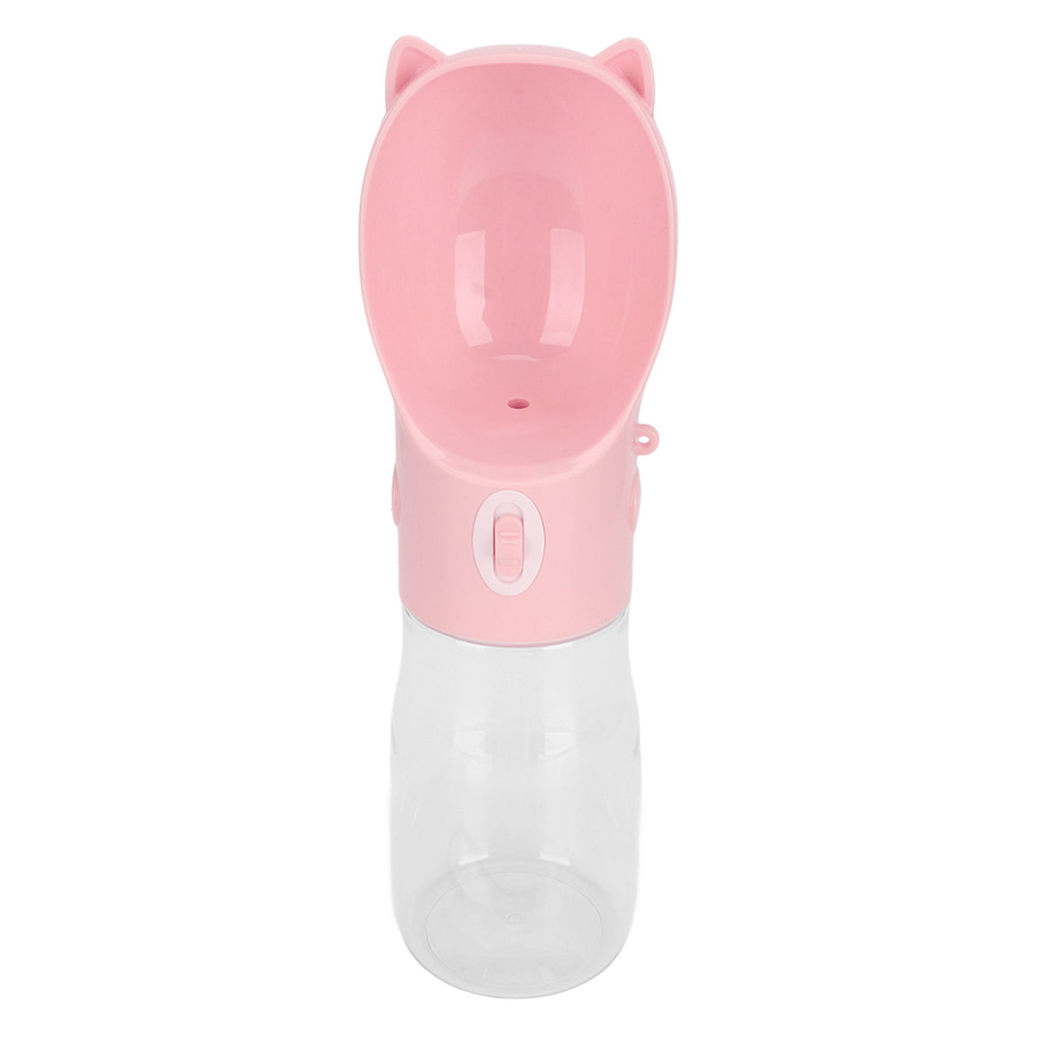 Portable Pet Water Dispenser, Key Operation 380ml Drinking Bottle