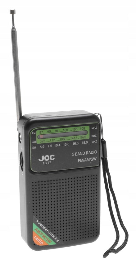 Portable Pocket Radio Small Rechargeable FM AM SW Jack 4239