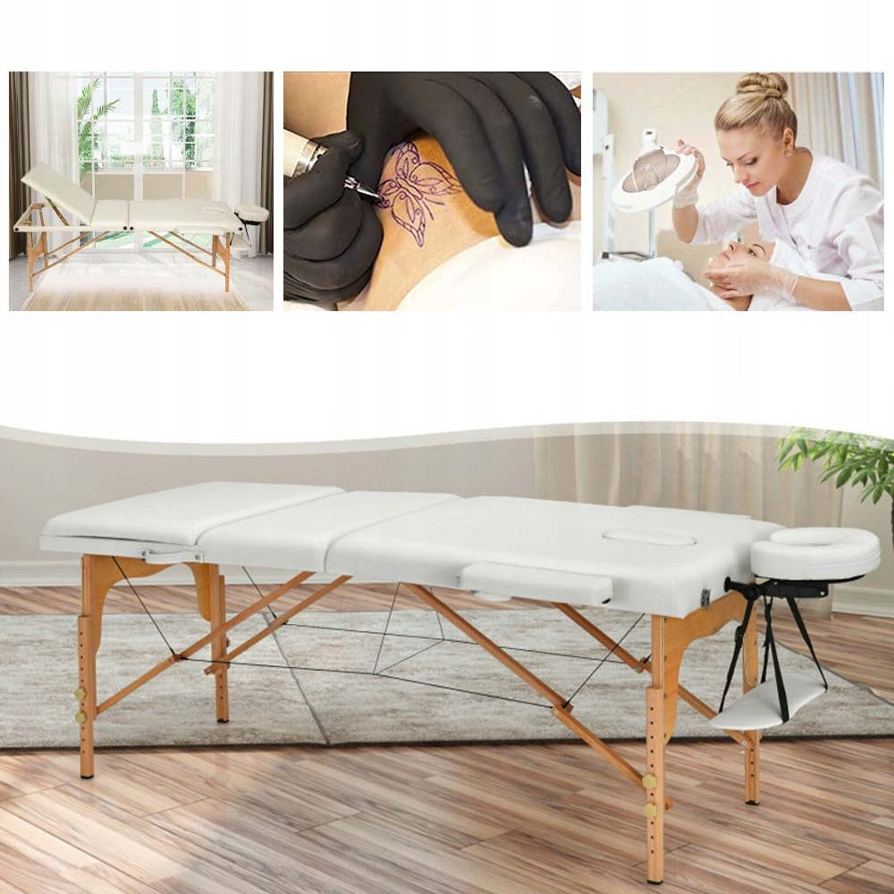 Portable Professional Massage Bed 3-Segment Adjustable Headrest Packaging status original