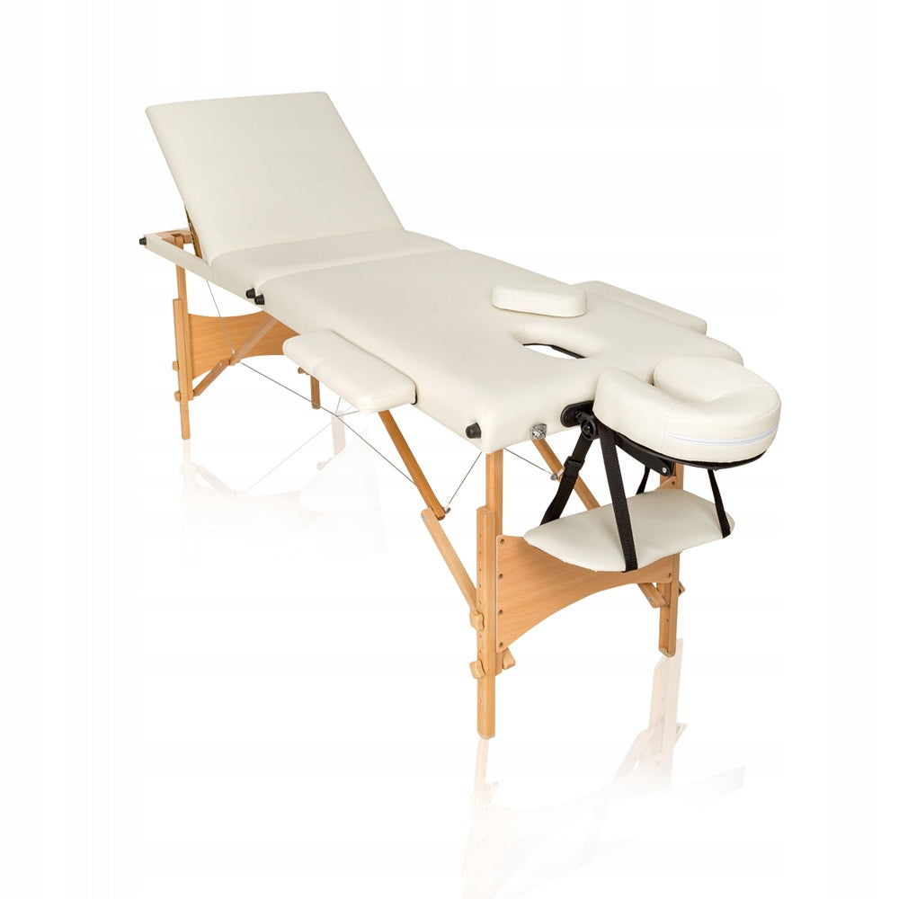 Portable Professional Massage Bed 3-Segment Adjustable Headrest
