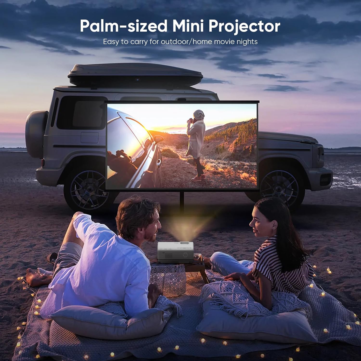Portable Projector 5G WiFi Bluetooth Smart Home Theater HDMI EAN (GTIN) 750656276907