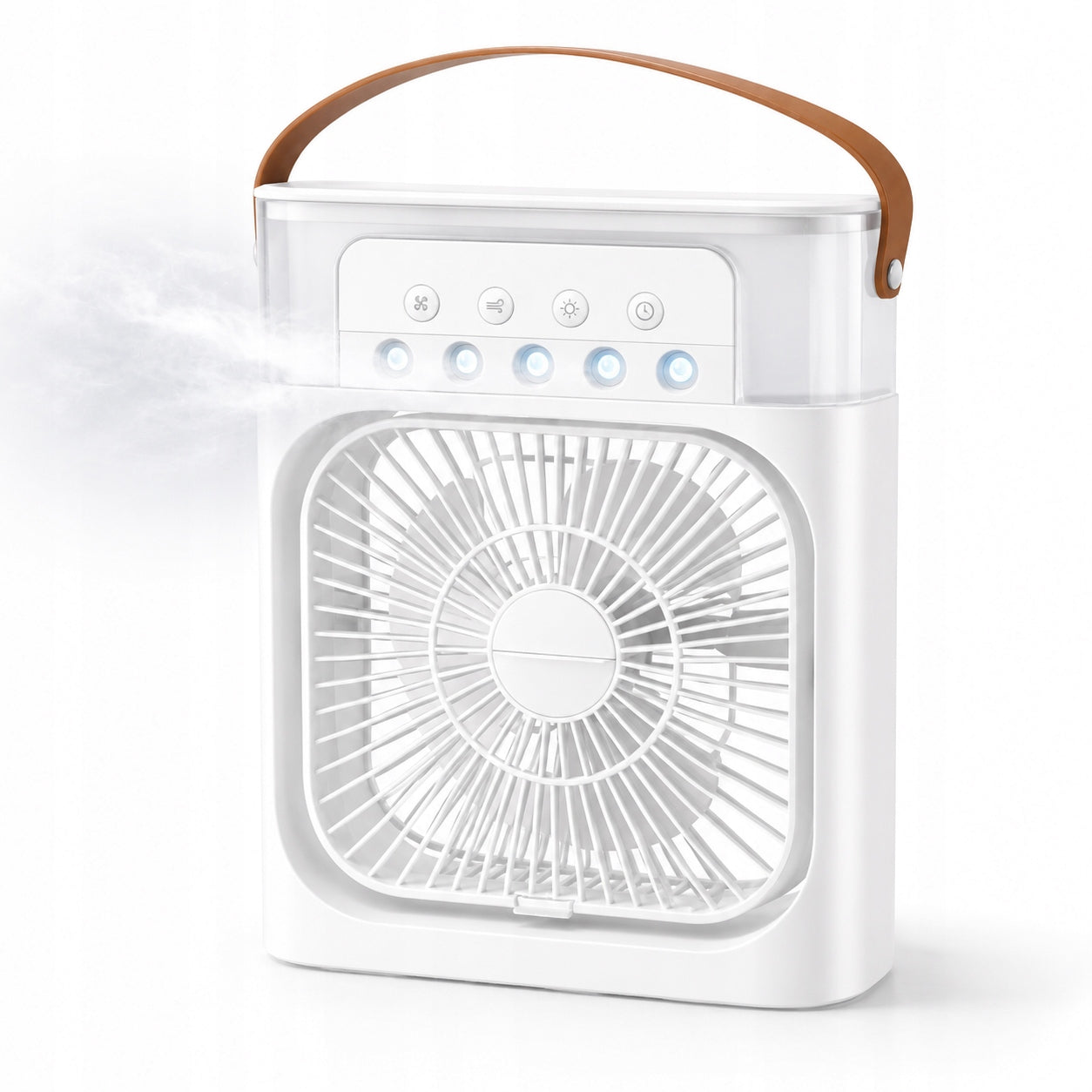 Portable Quiet Fan Humidifier Air Conditioner 3in1 USB for Water White Packaging status original