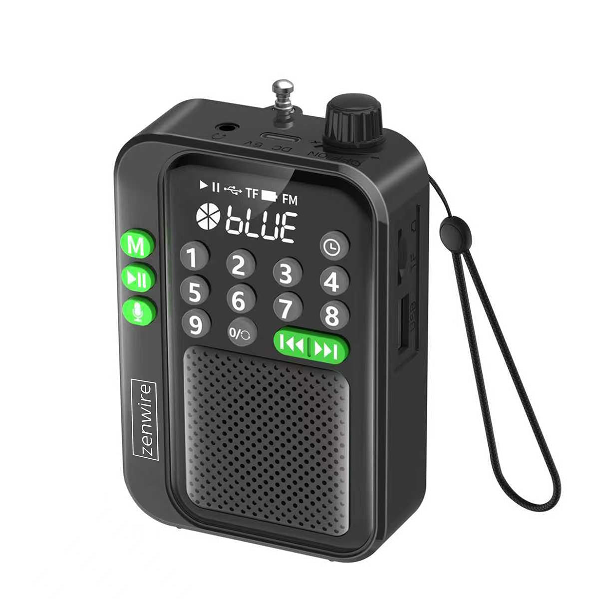 Portable Radio Pocket MP3 Zenwire Vibe Y1 Bluetooth FM USB-C 1200 mAh Packaging status original
