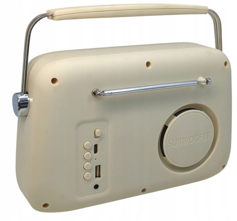 Portable Radio Smukee Cream 5W Bluetooth Speaker Manufacturer code POJM260129