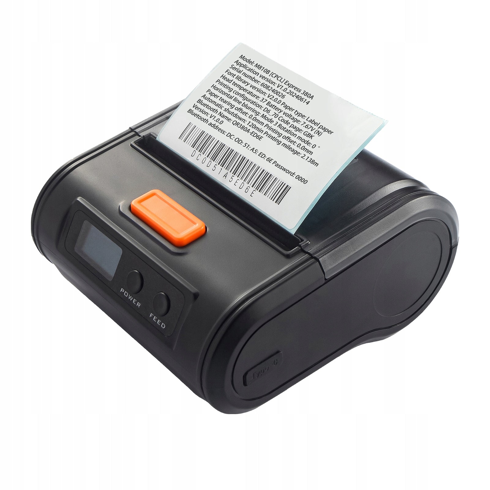 Portable Receipt Printer 80mm Portable POS Thermal Printer With Total Printing technology other