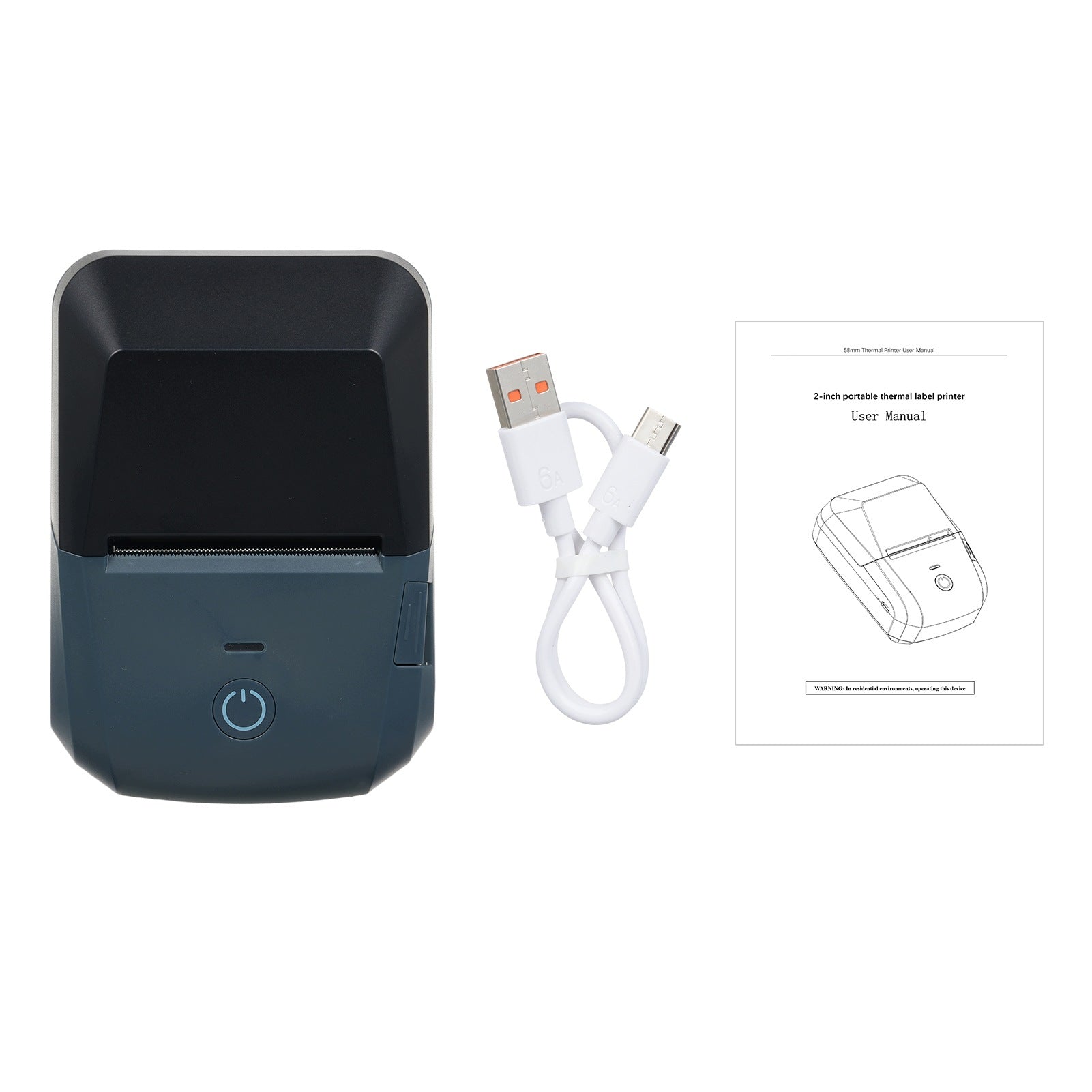 Portable Receipt Printer Mini Thermal Label Printer 58mm 5C Brand no brand