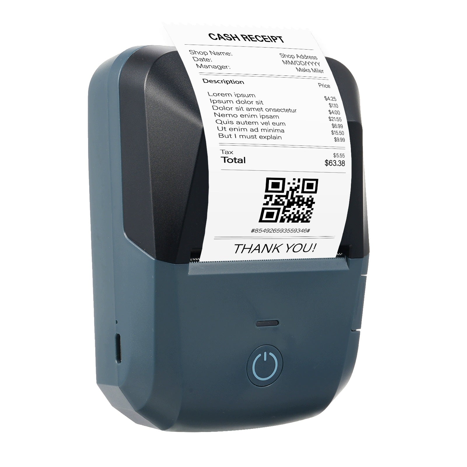 Portable Receipt Printer Mini Thermal Label Printer 58mm 5C Printing technology other
