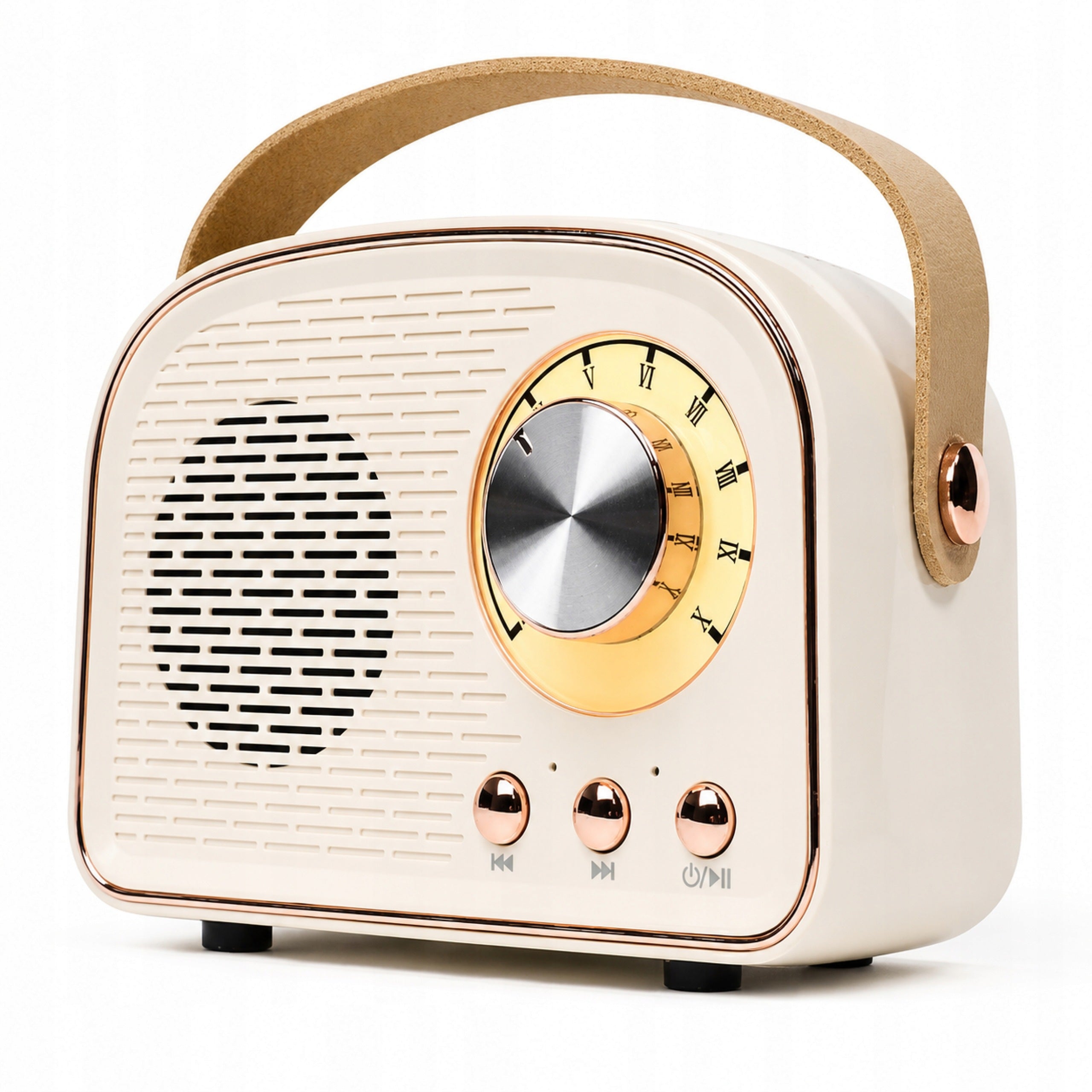 Portable Retro Kitchen FM Radio + Bluetooth Speaker USB SD