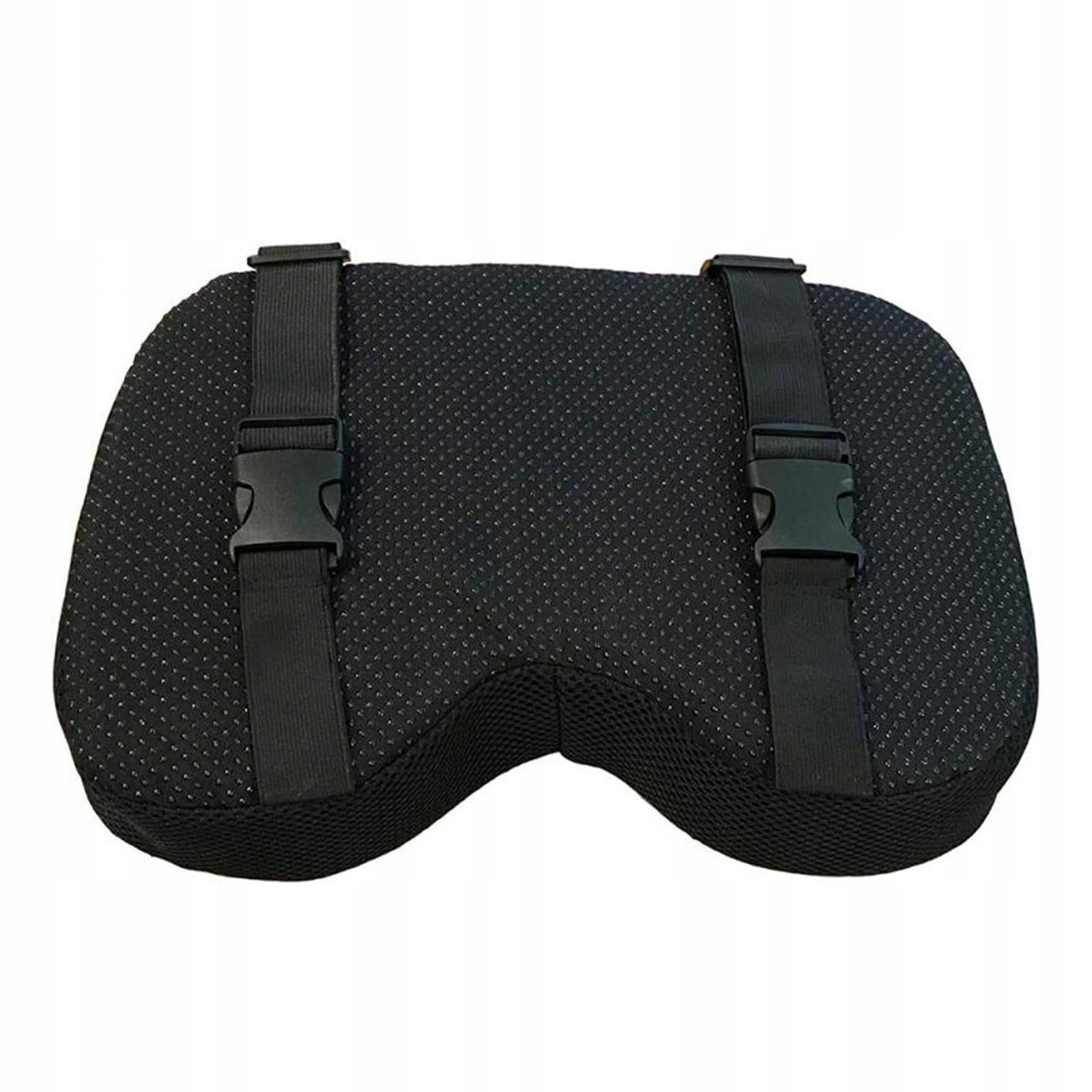 Portable Rowing Machine Seat Cushion Pad Memory Foam Durable Elastic Straps