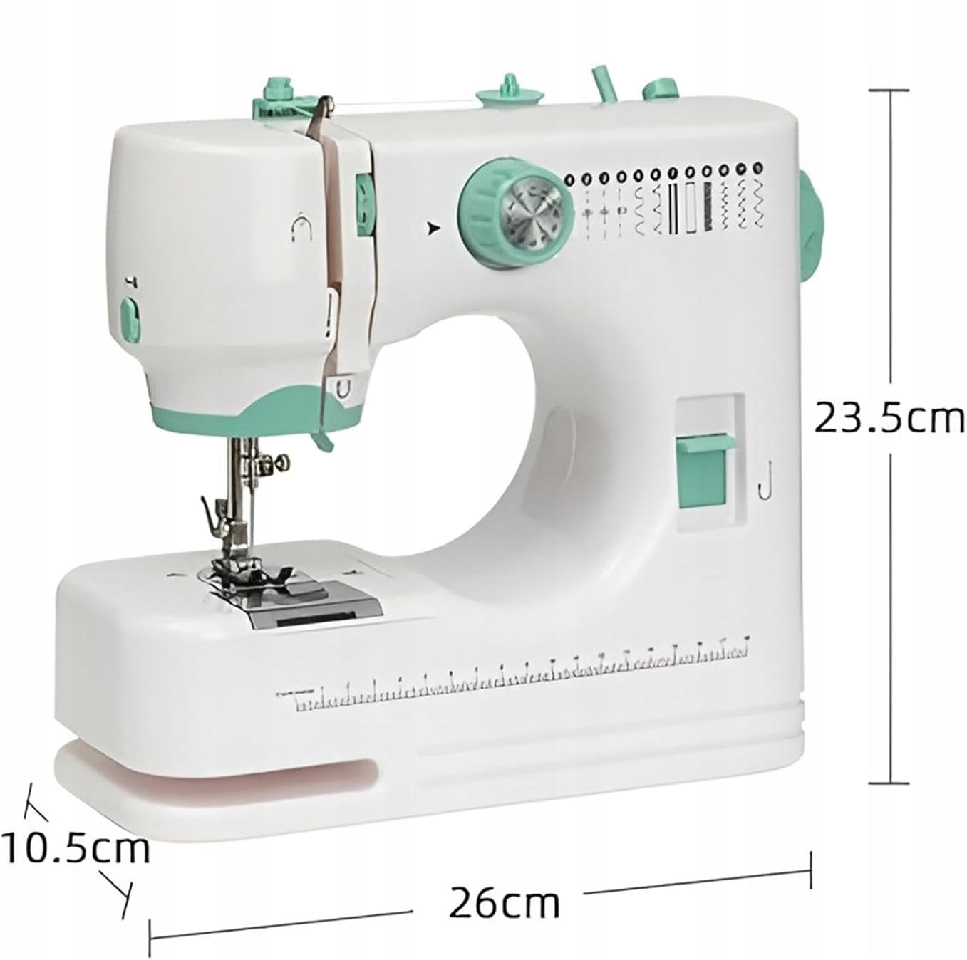 Portable Sewing Machine for Home Beginners 12 Stitch Patterns Types of stitches elastic zigzag