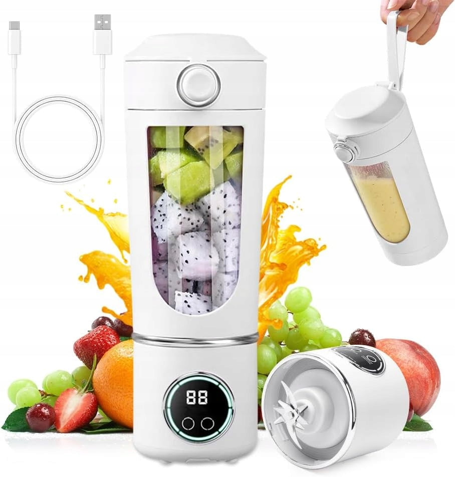Portable Smoothie Mixer USB-C 700ml 12 Blades Peelanmall