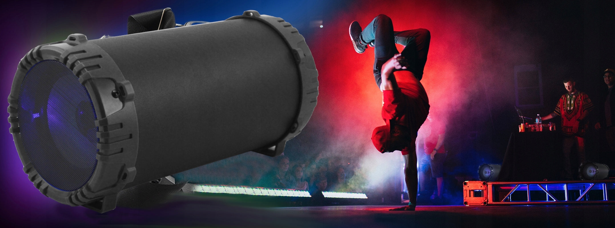 Portable Speaker BT Rebeltec SoundTube140 black 10w with Led Backlight Packaging status original