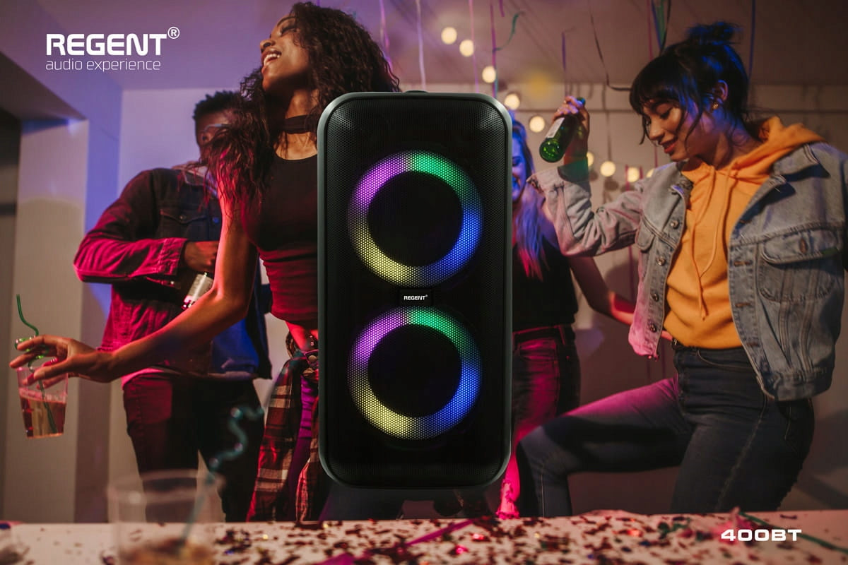 Portable Speaker Karaoke Partybox Ferguson 400BT 60W FM BT USB AUX DSP Packaging status original