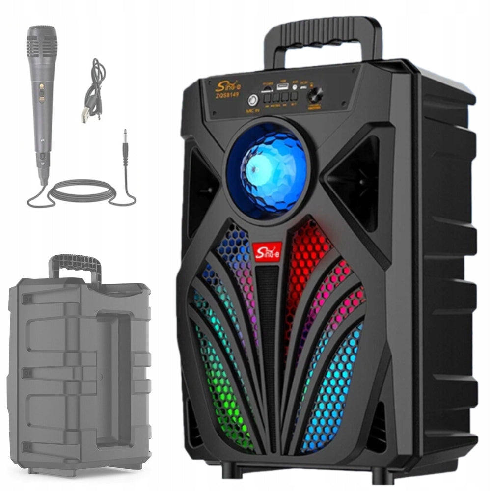 Portable Speaker MP3 Player Bluetooth Radio Karaoke With Microphone